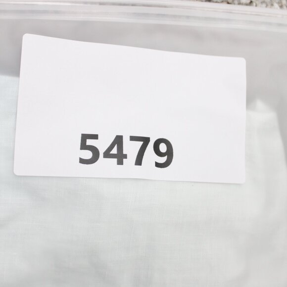 Karl Kani Camp Shirt NWT Mens Large Blue/White 100% Linen Loop Collar S/S Button - Picture 13 of 13